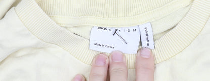 Womens UK Size 12 ASOS Yellow Pullover Sweatshirt
