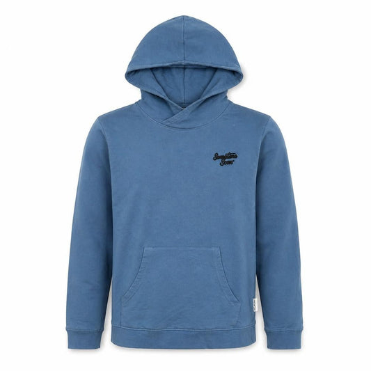 Sometime Soon Boys Blue Pullover Hoodie 12 Years Long Sleeve Cotton