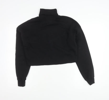 Calvin Klein Jeans Womens Black Roll Neck Pullover Jumper Size S