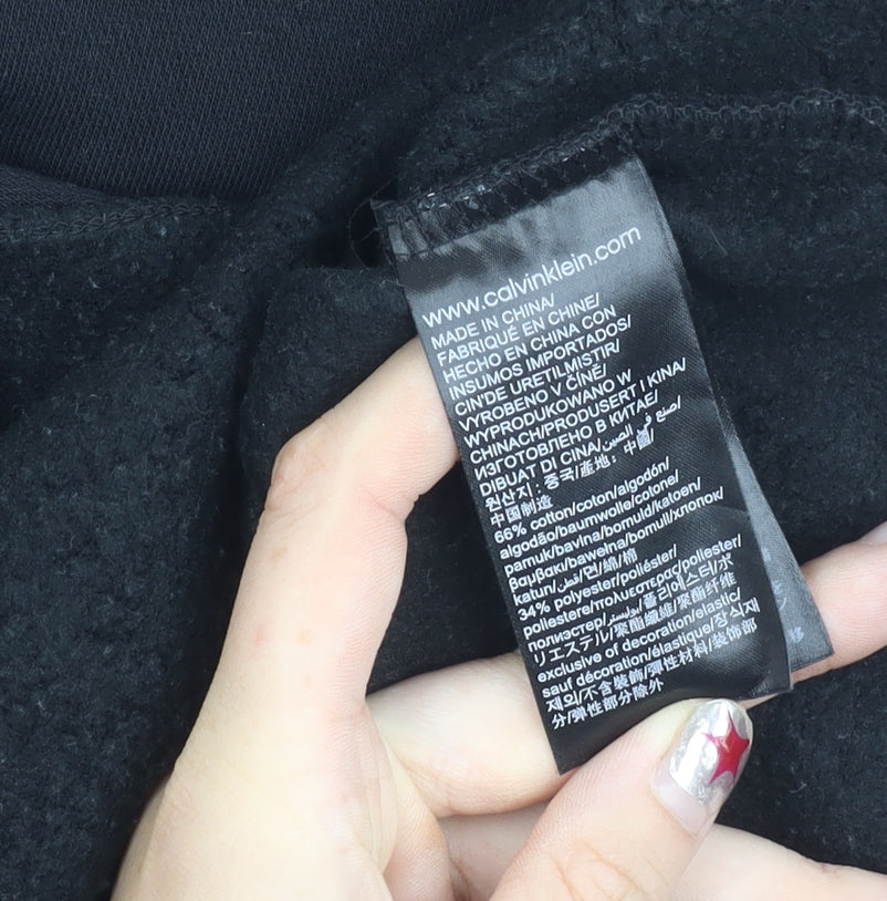 Calvin Klein Jeans Womens Black Roll Neck Pullover Jumper Size S