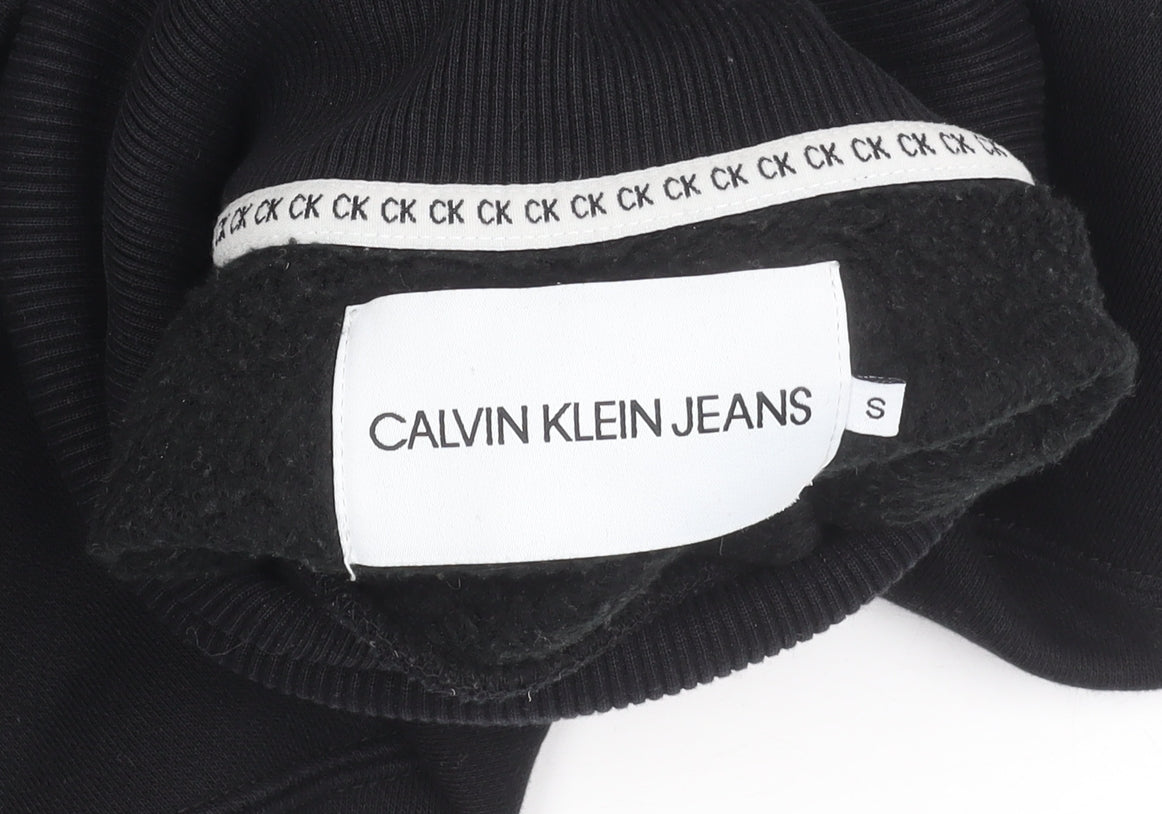 Calvin Klein Jeans Womens Black Roll Neck Pullover Jumper Size S