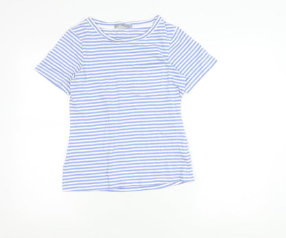 Peter Storm Women’s Blue Striped Cotton T-Shirt Size 8