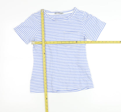 Peter Storm Women’s Blue Striped Cotton T-Shirt Size 8