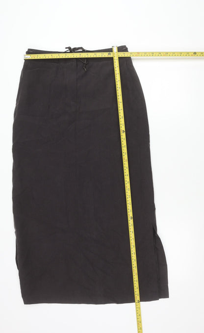 Next Women Black Midi Straight Pencil Skirt Size 12 Workwear
