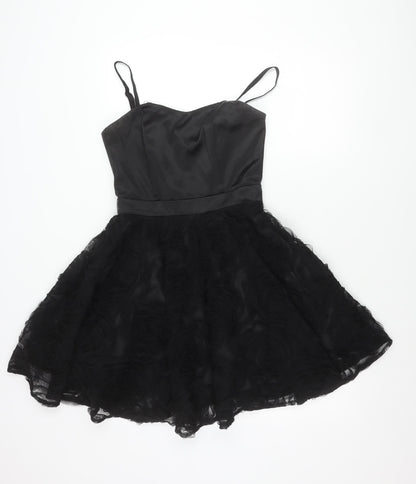 Be Beau Women’s Black Fit & Flare Party Dress Size 10