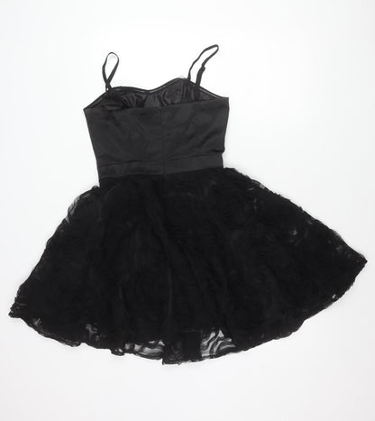 Be Beau Women’s Black Fit & Flare Party Dress Size 10