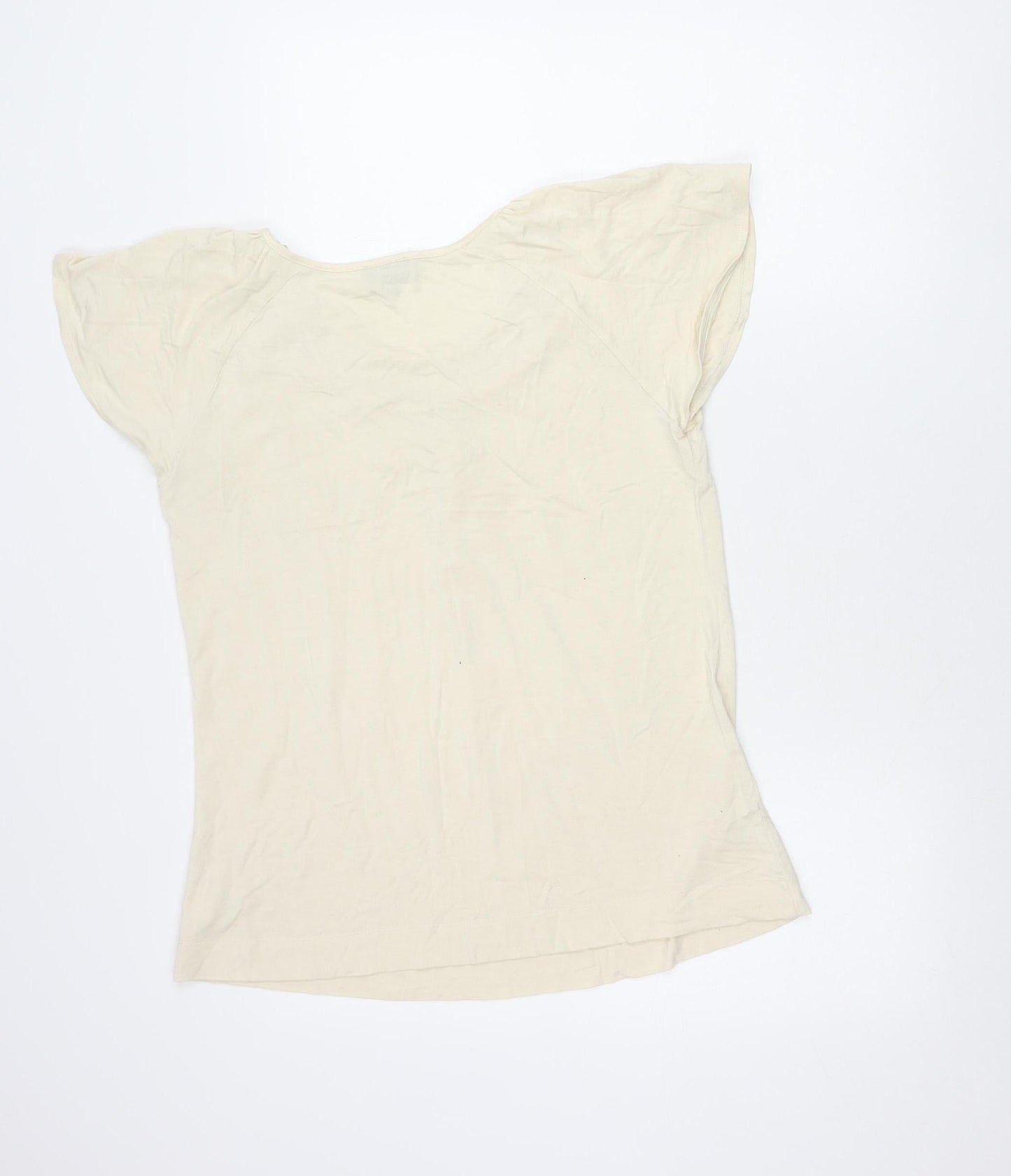 Womens UK Size 16 NEXT Beige Basic Blouse