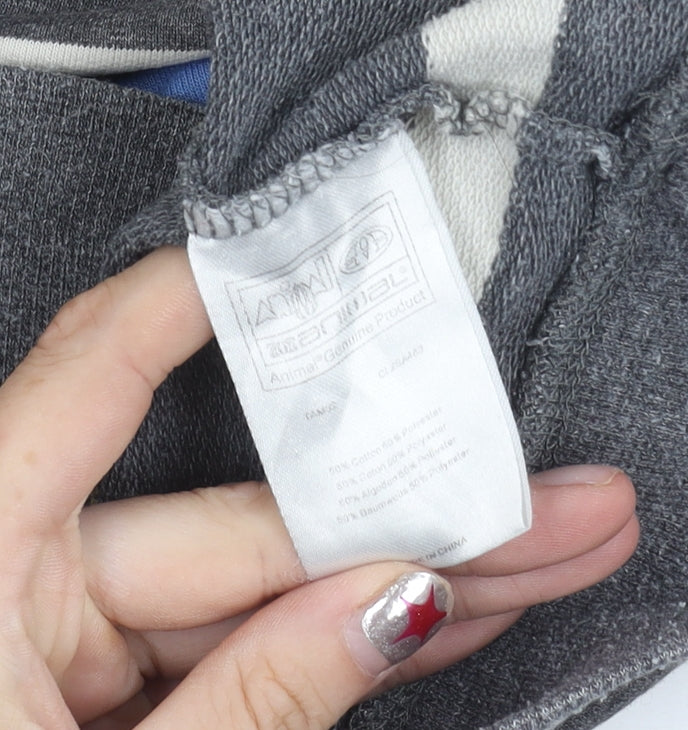 Animal Womens Multicoloured Striped Pullover Sweatshirt Size 10