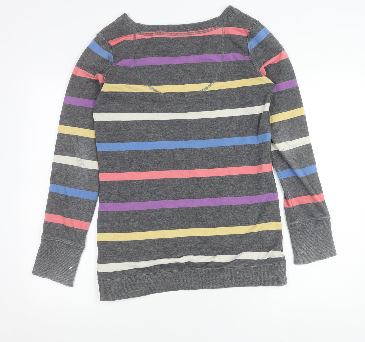 Animal Womens Multicoloured Striped Pullover Sweatshirt Size 10