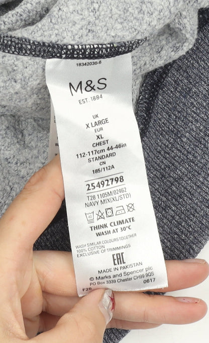 Mens UK Size XL Marks and Spencer Blue Basic Jacket