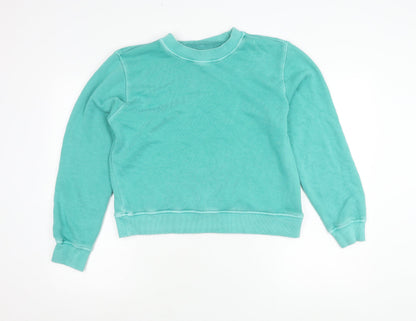 Womens UK Size M Marks and Spencer Green Pullover Sweatshirt