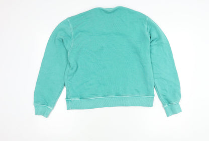 Womens UK Size M Marks and Spencer Green Pullover Sweatshirt