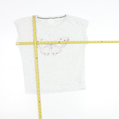 Womens UK Size XS NEXT Grey Basic T-Shirt