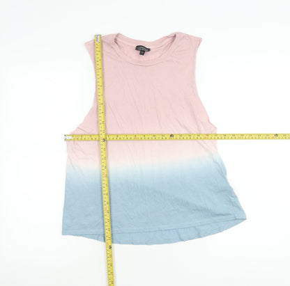 Womens UK Size 8 Topshop Multicoloured Basic Tank