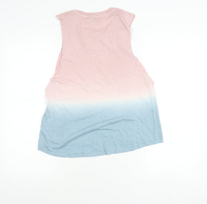 Womens UK Size 8 Topshop Multicoloured Basic Tank