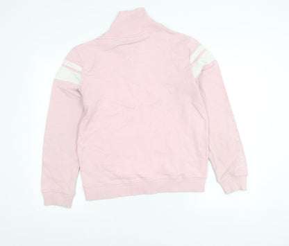 Criminal Damage Women’s Pink Varsity Jacket Size L Cotton Casual Zip Up