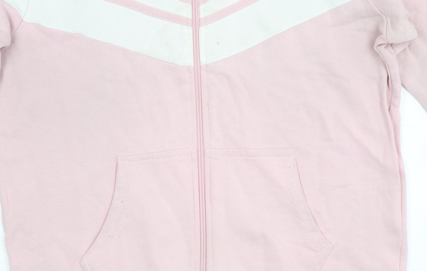 Criminal Damage Women’s Pink Varsity Jacket Size L Cotton Casual Zip Up