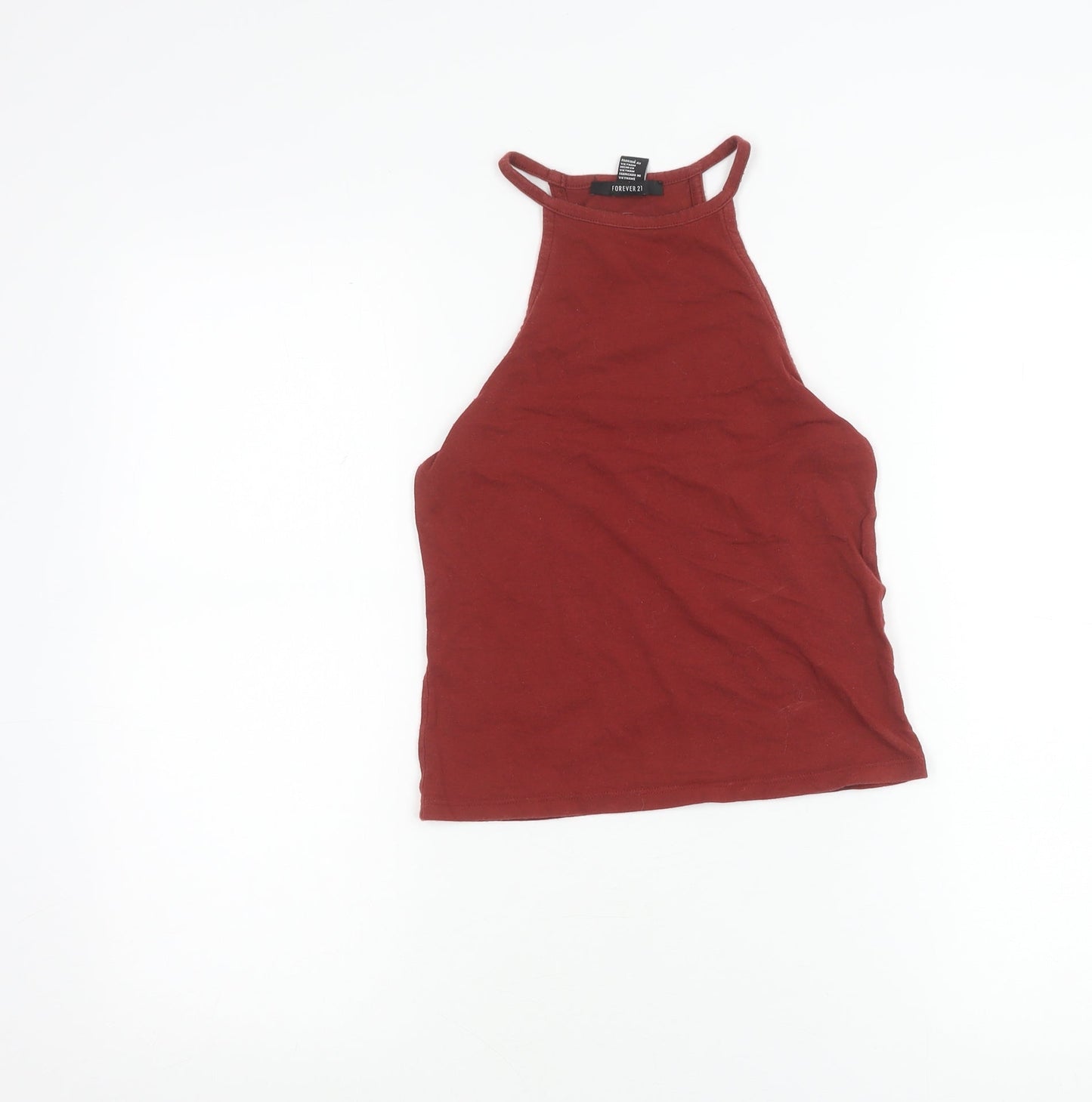 Womens UK Size S FOREVER 21 Red Camisole Tank