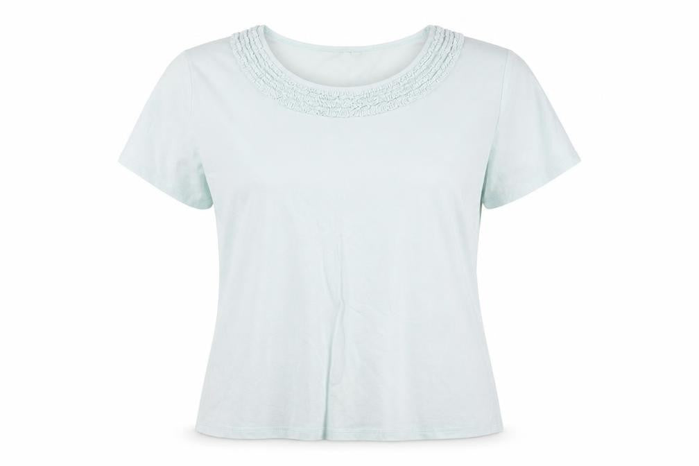 Womens UK Size 16 BHS Blue Basic T-Shirt