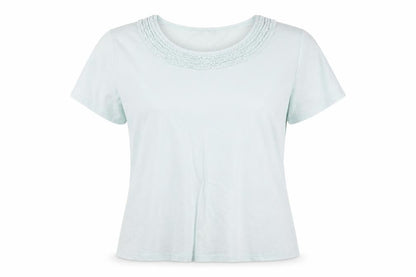 Womens UK Size 16 BHS Blue Basic T-Shirt