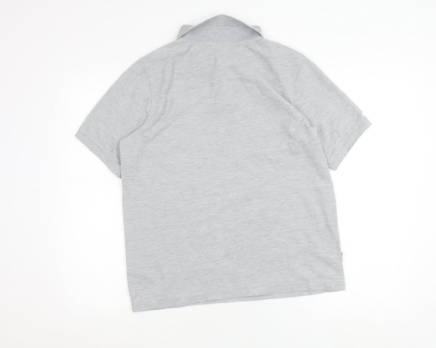 Slazenger Men's Grey Polo Shirt Size M Short Sleeve Sportswear