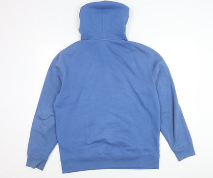 Mens UK Size M Levi's Blue Pullover Hoodie