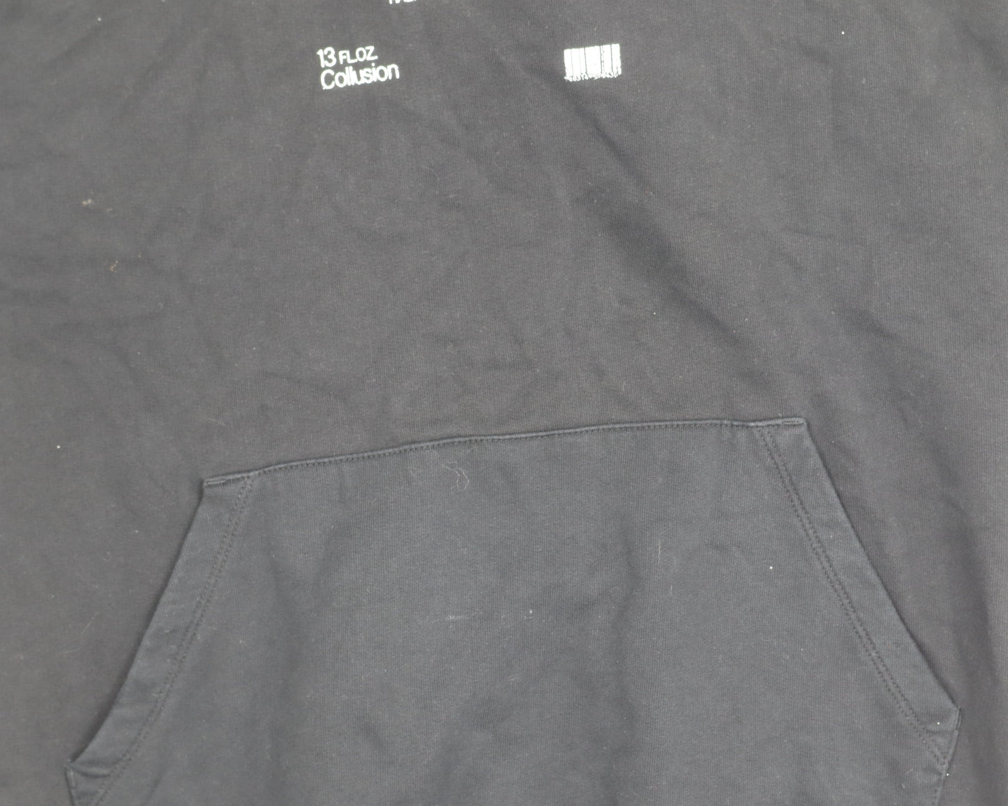 Collusion Womens Black Hoodie UK 10 Pullover Cotton Casual