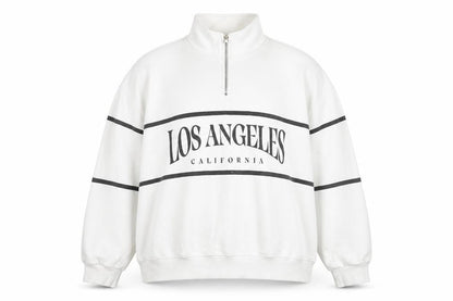 Unisex Adults UK Size XL Pull&Bear White Pullover Sweatshirt