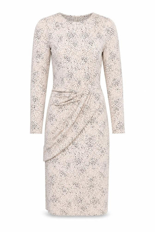 Marks and Spencer Womens Beige Polka Dot Wrap Dress Size 6