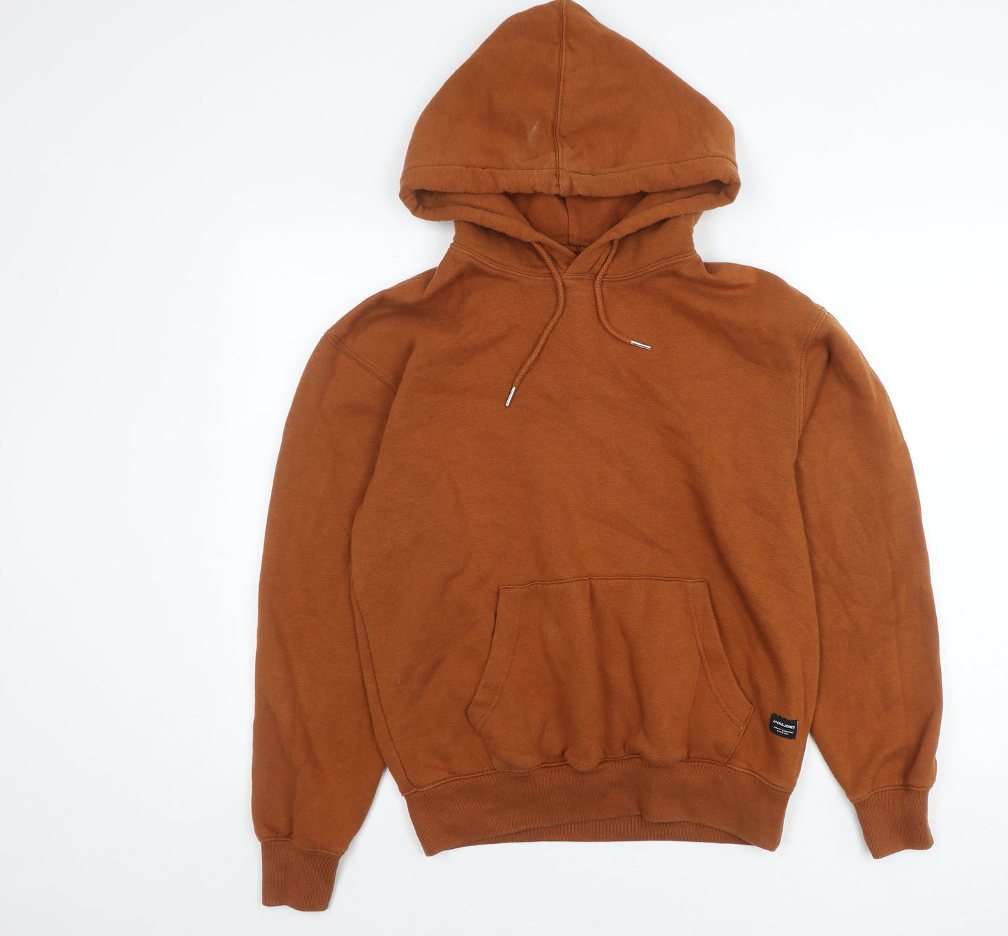 Mens UK Size S JACK & JONES Brown Pullover Hoodie
