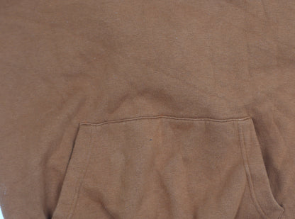 Mens UK Size S JACK & JONES Brown Pullover Hoodie
