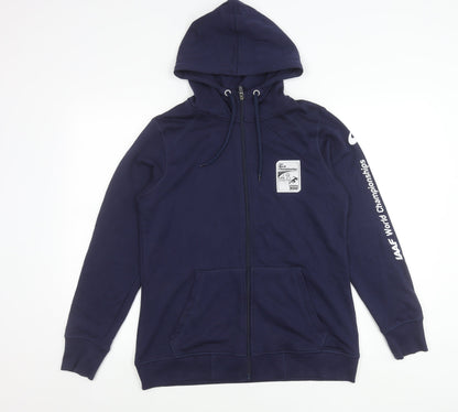 Asics Men’s Blue Hooded Full Zip Jacket L IAAF London 2017