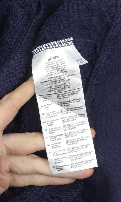 Asics Men’s Blue Hooded Full Zip Jacket L IAAF London 2017
