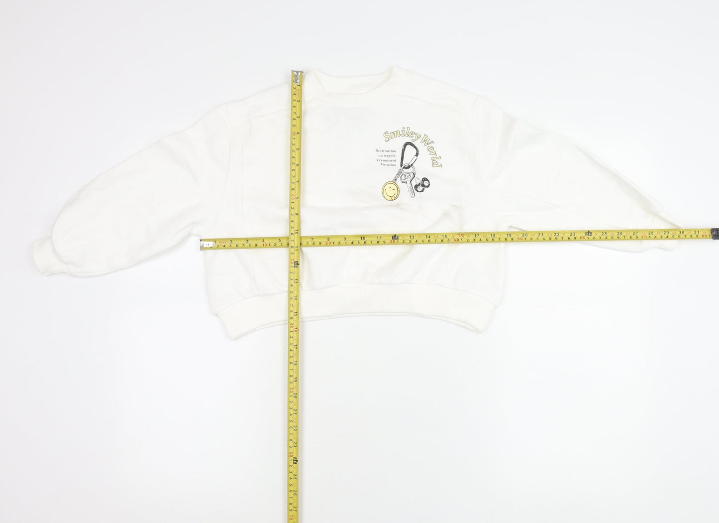 Marks & Spencer Girls White SmileyWorld Graphic Pullover Sweatshirt 6-7Y