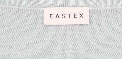 Eastex Women’s Blue Size 18 Scoop Neck 3/4 Sleeve Pullover Jumper