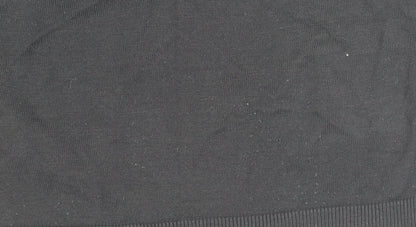 River Island Men's Black V-Neck Cotton Pullover Jumper Size S