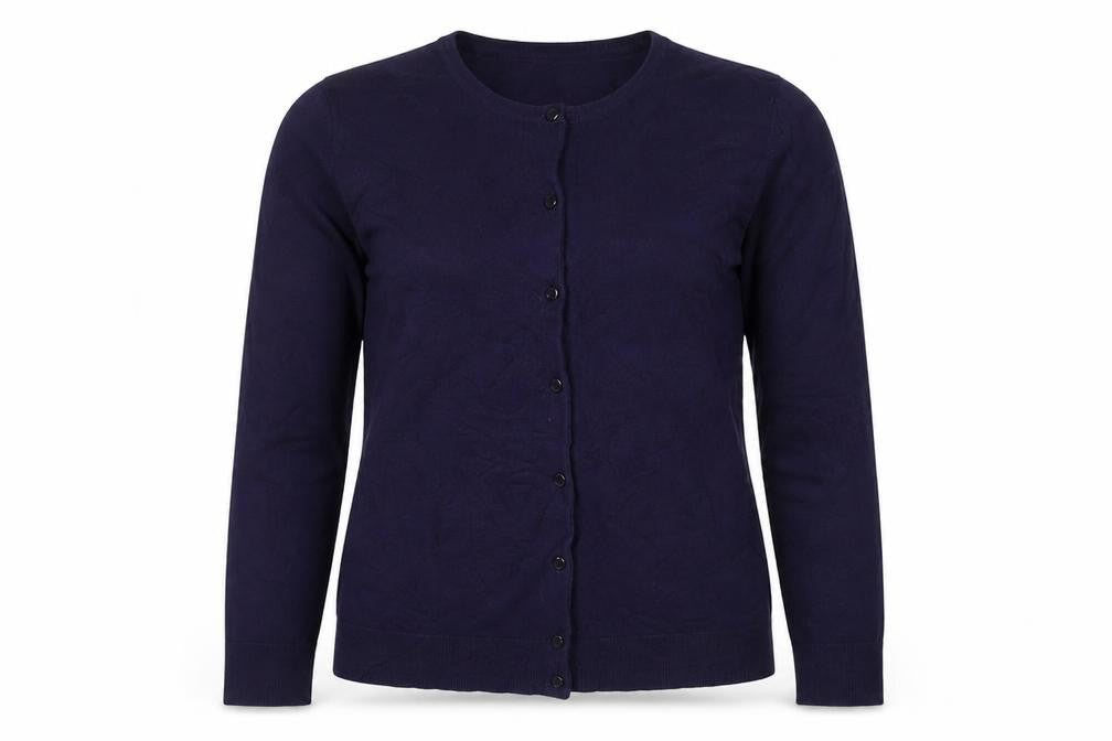 Womens UK Size M Cable & Gauge Purple Cardigan Jumper