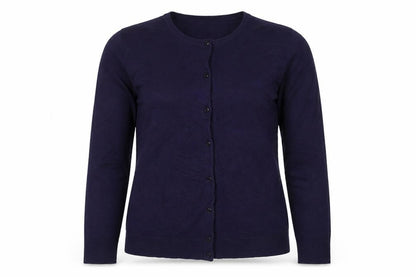 Womens UK Size M Cable & Gauge Purple Cardigan Jumper