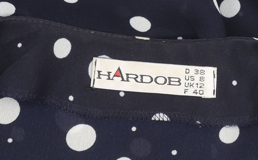 Womens UK Size 12 HARDOB Blue Basic Blouse