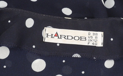 Womens UK Size 12 HARDOB Blue Basic Blouse
