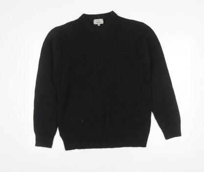 Marks and Spencer Mens Black M Pullover Jumper Regular Fit Knit