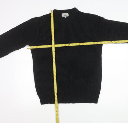 Marks and Spencer Mens Black M Pullover Jumper Regular Fit Knit