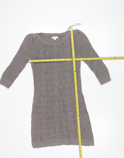 Womens UK Size S Monsoon Grey Tunic Jumper