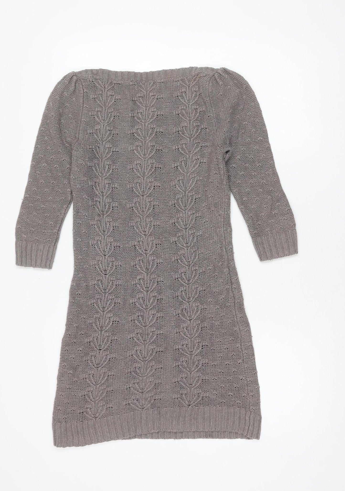 Womens UK Size S Monsoon Grey Tunic Jumper