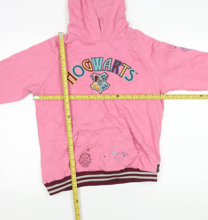 Marks and Spencer Girls Pink Harry Potter Hoodie 12-13Y Pullover