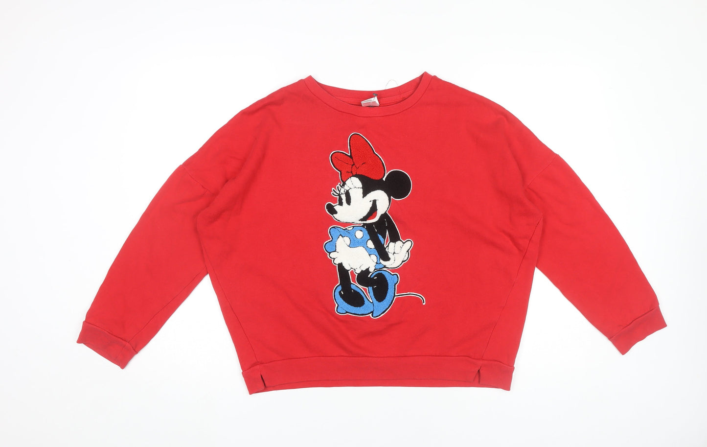 Womens UK Size XL Disney Red Pullover Sweatshirt