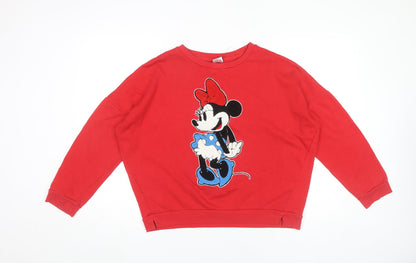 Womens UK Size XL Disney Red Pullover Sweatshirt