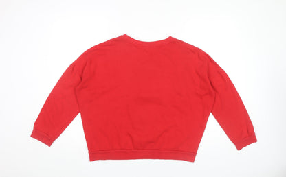 Womens UK Size XL Disney Red Pullover Sweatshirt
