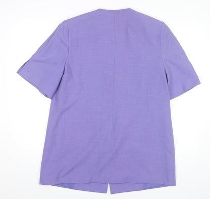Womens UK Size 16 ELVI Purple Basic Jacket