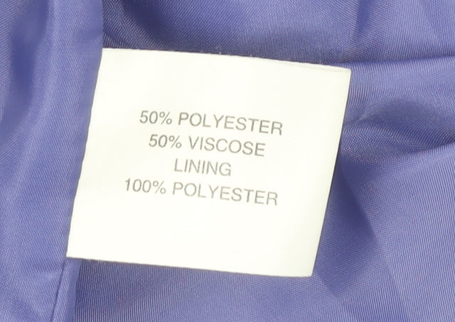 Womens UK Size 16 ELVI Purple Basic Jacket
